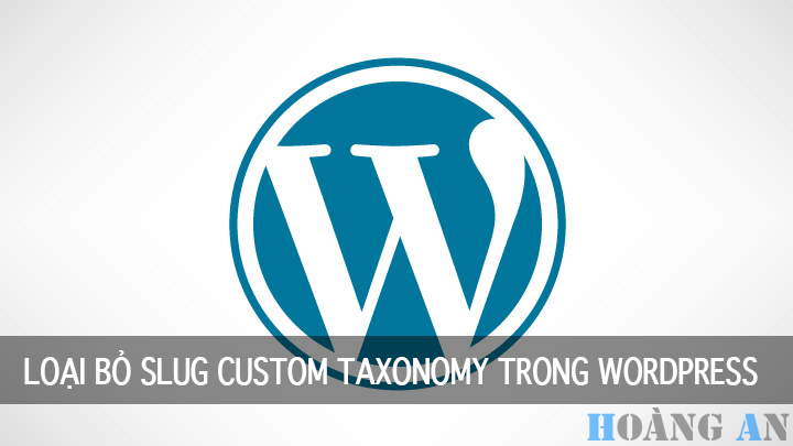 Loại Bỏ Slug Custom Taxonomy Trong WordPress