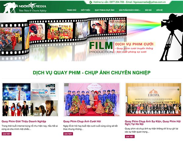 Thiết kế website ngoisaomedia.com