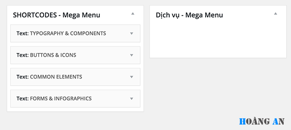 Tạo mega menu cho wordpress không dùng plugin