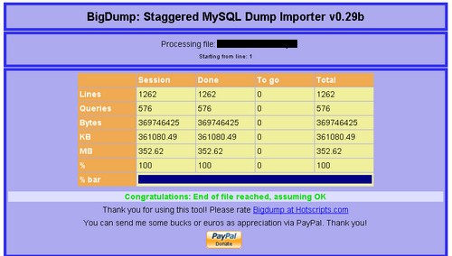 Hướng Dẫn Import Database MySQL Dung Lượng Lớn